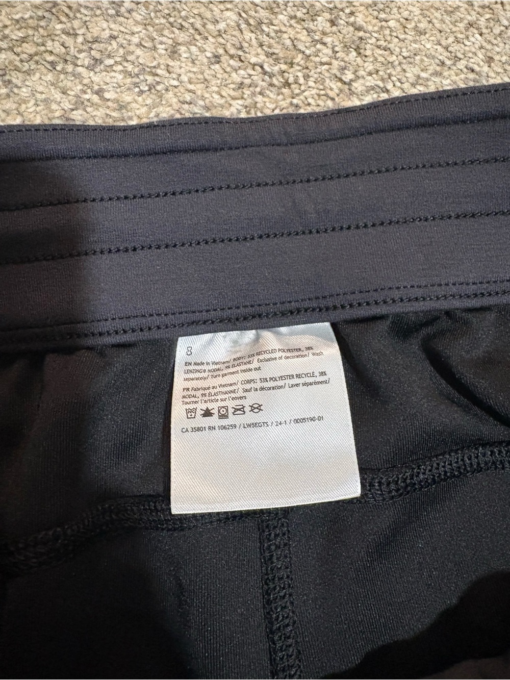 Lululemon women’s softstreme pants black size 8 - Picture 4 of 5